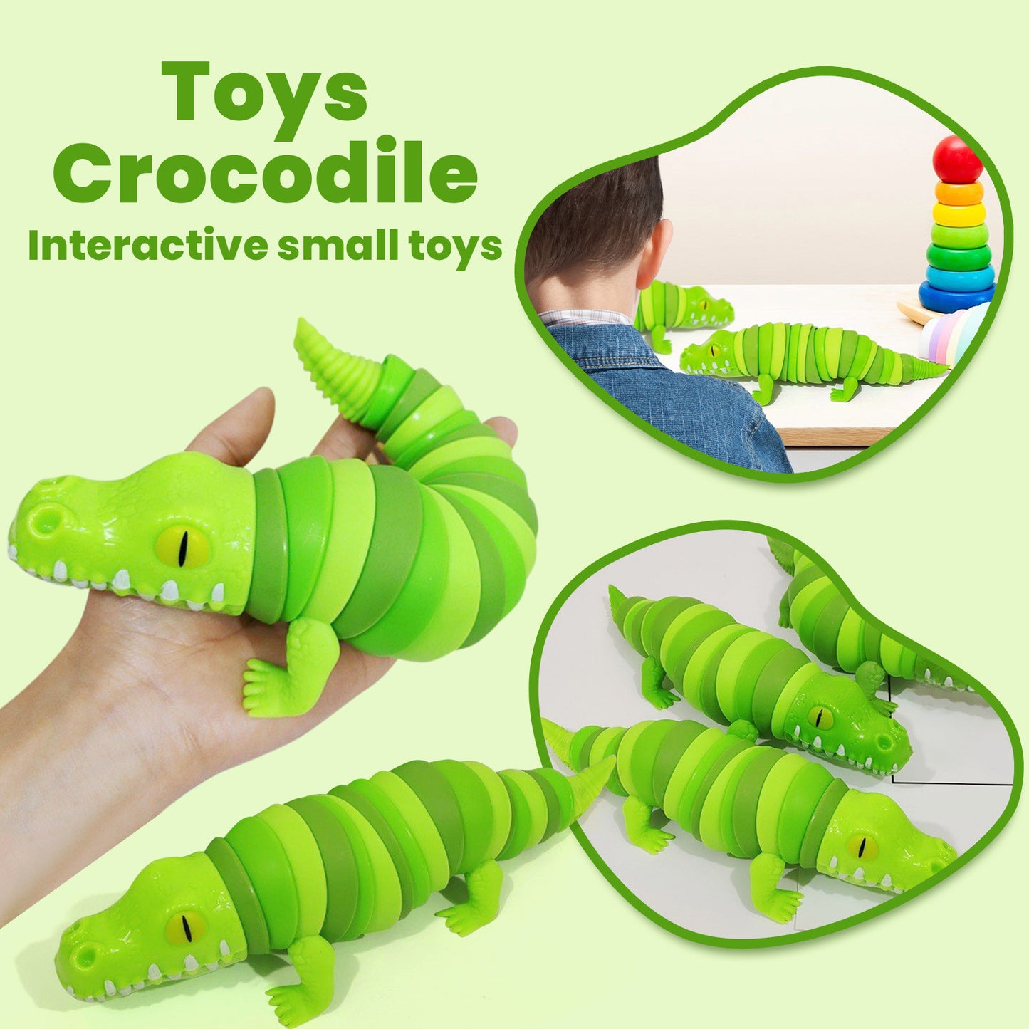 Cocodrilo Sensorial Fidget Antiestrés